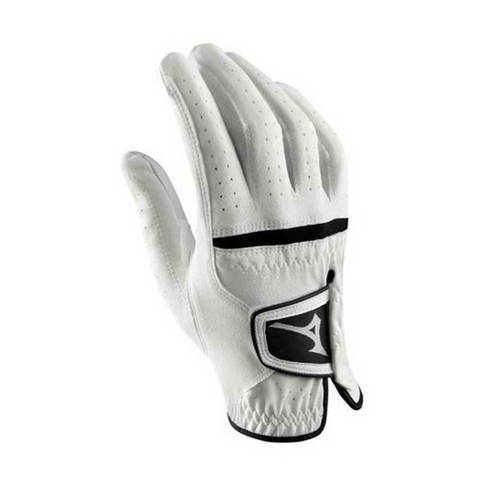 Mens Mizuno Comp Golf Gloves White/Black Philippines (JQBLNI064)